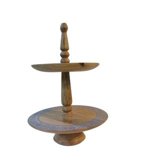Pedestal para tartas de acero inoxidable de 2-3 niveles sostenible ecológico de lujo para boda, cumpleaños, otro especial - Product Image 1
