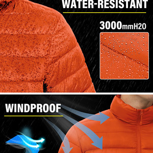 Chaqueta Acolchada con Capucha Brillante Personalizada para Hombre, Informal, de Invierno, para Exteriores, Talla Grande, Ropa Urbana, Chaquetas de Invierno para Hombre - Product Image 4