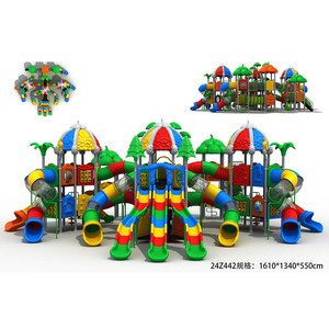 Aire de jeux commerciale pour bébés et enfants, toboggans, équipement de jeux en plastique d'extérieur, jouets d'aire de jeux pour enfants, <span class=keywords><strong>parc</strong></span> d'attractions - Product Image 3