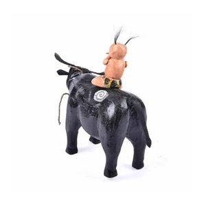 Precio barato al por mayor artículos de decoración artesanal Jackfruit marioneta de agua de madera Bebé y búfalo Origen de Vietnam - Product Image 1