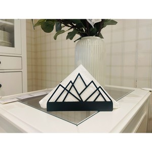 Porte-serviettes en métal noir de haute qualité accessoire de cuisine porte-serviettes cadeau de pendaison de crémaillère, boîte à mouchoirs pour Table à manger - Product Image 1