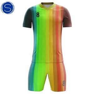 ชุดเสื้อฟุตบอลแขนครึ่งชุดสำหรับทีมมืออาชีพชุดเครื่องแบบฟุตบอลสองชุด - Product Image 6