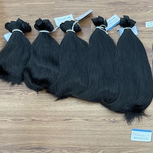 TOP 3 High Quality Remy Hair Extensions Natural Color Water Wave Style <b>Tangle</b>-Free Skin Weft Raw Material Best Human Weft Hair - Product Image 2