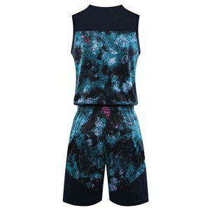 Precio al por mayor 2025 Impresión de transferencia de calor Baloncesto Jersey Nombre del equipo Uniforme Transpirable Absorbe la humedad Tallas grandes 100% - Product Image 2