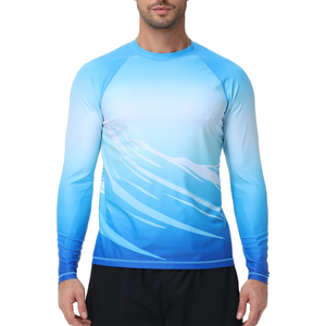 Rashguard pour homme en polyester sublimé Rashguard MMA à manches longues Chemise de compression sportive Évacuation de l'humidité Impression par sublimation - Product Image 4