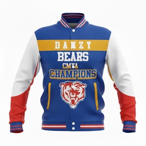 Veste universitaire vintage pour homme, sur mesure, sublimée, réversible, pour les sports d'hiver, les équipes scolaires, uniformes, mode, devant - Product Image 3