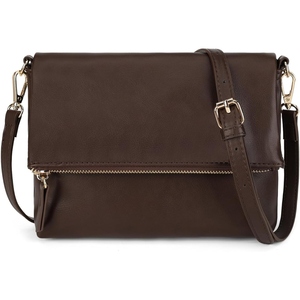 Women's Compact <b>Messenger</b> Crossbody <b>Bag</b> PU <b>Leather</b> Durable Shoulder <b>Bag</b> for Everyday Use - Product Image 1
