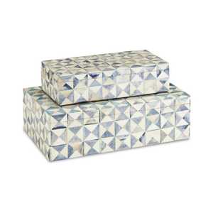 Boîte d'emballage cadeau de fête de Noël de mariage boîte à bijoux de finition incrustée d'os de haute qualité 2025 - Product Image 1