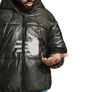 Chaqueta térmica con capucha y cremallera sensible al calor, que cambia de color, con logo frontal, para hombre adulto, la más vendida del invierno. - Product Image 5