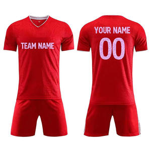 Diseño personalizado Impresión de transferencia de calor fútbol hombres conjunto completo camiseta de fútbol secado rápido uniforme de fútbol unisex CONJUNTO DE NUEVA TEMPORADA - Product Image 4