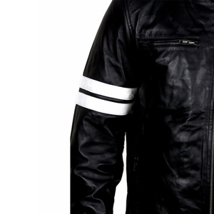 Leather <b>Jacket</b> for <b>Men</b> Customized / Sheep Leather <b>Jacket</b> for <b>Men</b> / Quilted Leather <b>Jacket</b> - Product Image 5