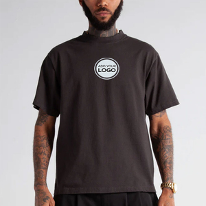Camiseta de Manga Corta para Hombre, Estilo Urbano, Estampada, Oversize, 7.5 oz, 100% Algodón, Estilo Americano, Transpirable, Ecológica, Moda Urbana - Product Image 5