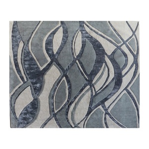 Alfombra Moderna de Lana 100% Neozelandesa, Tejida a Mano, con Base de Látex, Estilo Indio, Personalizable, para Sala de Estar, Decoración del Hogar - Product Image 1