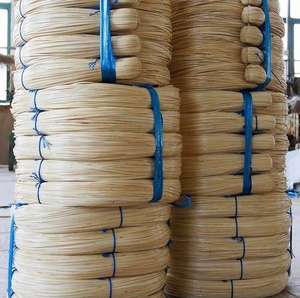 Rollo de Mimbre de Ratán Natural Blanco Ecológico a Precio Mayorista, Núcleo de Bambú Crudo de 50 kg para Agricultura - Product Image 4