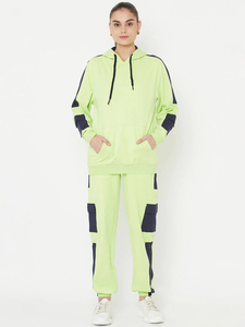 Women's Plus Size Custom Logo Eco-Friendly 100% Cotton Workout Fitness Jogger Set Hooded <b>Yoga</b> <b>Jacket</b> Cargo Pant Winter Tracksuit - Product Image 2