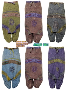 Nuevos pantalones de moda de algodón Sama Aladdin para mujer, ropa informal holgada de estilo bohemio para Yoga, tela transpirable de verano - Product Image 2