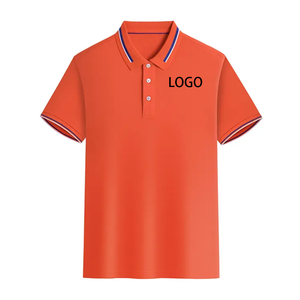 Polo de golf liso de manga corta al por mayor, Polo de hombre con logotipo bordado personalizado de alta calidad, camiseta Polo de algodón 100% - Product Image 4