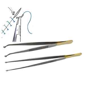 Pinces chirurgicales et pinces à pansements de 5,5 pouces, instrument en acier inoxydable dentelé - Product Image 1