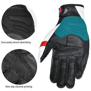 Gants de moto en cuir véritable de qualité supérieure pour les motocross, design respirant, confort doux, protection maximale, imperméables - Product Image 5