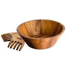 High Quality Natural Acacia Salad Bowl and Handicraft Natural Wooden Color for Kitchenware Wood Bowl Hot Sale Product - Product Image 5