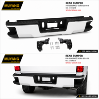 Bumper Baja Belakang Krom untuk Serria Silvardo 2014-2018 Tanpa Lubang Sensor OE 23154014 Kualitas Tinggi