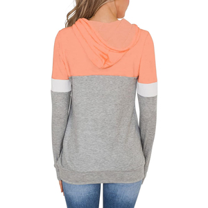 Sweat à capuche confortable décontracté pour femmes tissu tissé en coton doux pour un usage quotidien tenues décontractées disponibles plusieurs couleurs avant - Product Image 3
