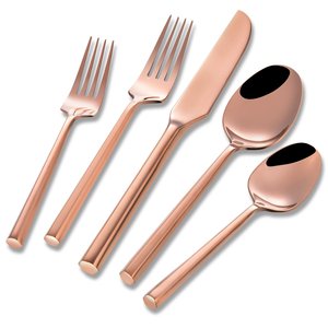 Hot Selling Stainless Steel Metal <b>Gold</b> Color Luxury Hotel Wedding <b>Cutlery</b> Low Prices Flatware <b>Cutlery</b> <b>Set</b> - Product Image 6