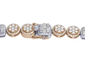 เครื่องประดับฮิปฮอปผู้ชาย ดีไซน์สี่เหลี่ยมประดับโมอิสซาไนต์ สร้อยคอแบบไมอามี่คลาสสิก ชุบทองคำขาว 925 ของขวัญแต่งงาน - Product Image 5