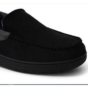 Mocassins vintage pour hommes de taille moyenne, résistants aux intempéries et imperméables, chaussures noires - Product Image 3