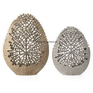 Florero de diseño moderno y creativo chapado en oro de alta calidad, suministros de florero de diseñador de lujo únicos de proveedor indio - Product Image 4