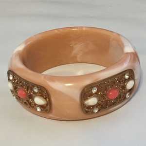 Brazalete de Resina de Lujo Hecho a Mano para Mujer, Diseño Clásico de la Mejor Calidad, Brazalete Elegante y Costoso para Chicas Bonitas - Product Image 6