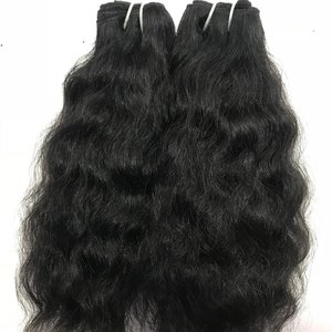 Extensions de cheveux humains indiens Remy, double trame, bouclés, couleur naturelle, tissage fait à la machine - Product Image 5