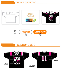 Vente en gros de maillots de football américain personnalisés maillot de rugby cousu avec broderie du nom de l'équipe maillot à coudre pour hommes et jeunes - Product Image 4