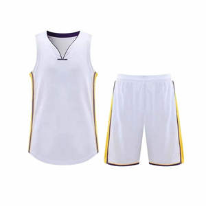Uniforme de basket-ball haute performance pour hommes, en tissu 100% polyester, matière douce, nouveau design tendance - Product Image 6