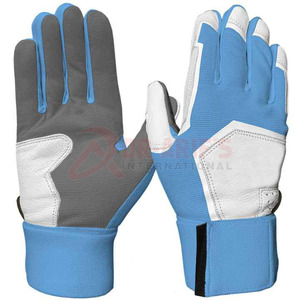 Gants de baseball en cuir personnalisés avec des matériaux de qualité Gants de frappeur à manchette courte pour adultes Gants de frappeur à logo personnalisables - Product Image 1