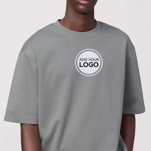 Camisetas de algodón AIRism de gran tamaño para hombre, camisetas de algodón de manga corta con cuello redondo Ringer para hombre, camisetas atléticas para correr, gimnasio y entrenamiento - Product Image 5