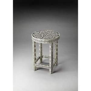 Table d'appoint en incrustation d'os, design moderne et antique, meuble durable pour la décoration intérieure de chambre à coucher haut de gamme, élégance classique - Product Image 2