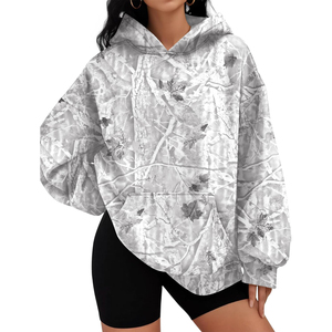 Sudadera con Capucha Personalizada para Mujer, Estilo Urbano, para Correr, Entrenar, Tejida, Absorbente de Sudor, con Cordón Ajustable en el Cuello, con Insignia Otoñal - Product Image 1