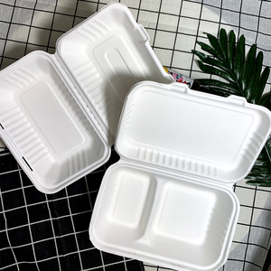 Fiambrera de bagazo de caña de azúcar | Biodegradable Areca Food Packaging Bulk | Exportación al por mayor - Product Image 1