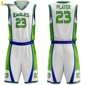 Uniforme de basket-ball sur mesure de haute qualité Maillot de sport respirant Ensembles de sublimation de mode - Product Image 5