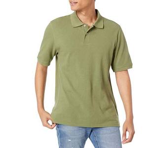 Vente en gros 100% coton Impression Broderie Logo personnalisé Polos pour hommes T-shirts polos de golf unis vierges Motif solide Grande taille - Product Image 4