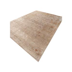 Tapis rectangulaire en laine et soie noué à la main, motif floral et abstrait Aurora Gold Pae-6156 pour la maison, le salon, la chambre, le couloir - Product Image 2