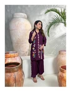 Meilleur ensemble Kurti Vetican pour tenue ethnique Kurti Palazzo pour femmes, tenue de fête de mariage et de célébration - Product Image 1