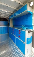 Armoire de service mobile industrielle OEM de haute qualité avec tiroirs métalliques et étagères, conception modulaire, facilement assemblable, finition poudrée