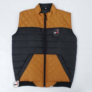 Brand New <b>Black</b> Gold Unisex Zipper <b>Vest</b> 5-Dimensional Pocket Casual <b>Men's</b> Heated Bubble Puffer Jackets <b>Men's</b> <b>Vests</b> & Waistcoats - Product Image 5