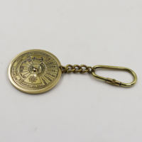 Calendrier personnalisé en laiton porte-clés unique en métal gravé Date porte-clés anniversaire anniversaire idée cadeau personnalisé