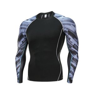 High Quality Custom Men's Gym T-Shirt Oversized Streetwear Workout Compression Training Fitness Wear UPF50 Anti-UV - Product Image 3