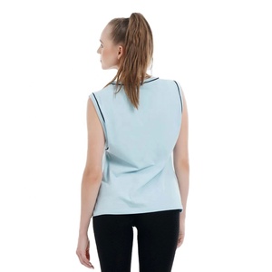 เสื้อกล้ามสตรี5% โพลีเอสเตอร์95% แขนกุดทรงหลวมผ้าสแปนเด็กซ์ออกแบบโลโก้ใหม่ได้ตามต้องการ - Product Image 5