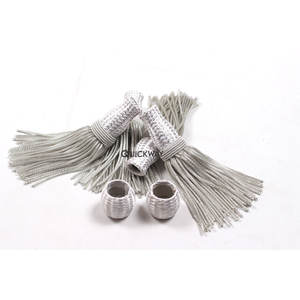 Venta al por mayor de borlas de faja plateadas ceremoniales de todos los diseños y colores personalizados, borlas plateadas metálicas, venta en Pakistán - Product Image 2