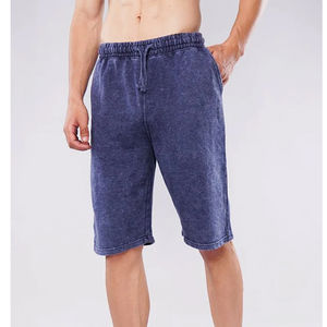 กางเกงขาสั้นผู้ชายผ้าฝ้าย100% ลำลองสำหรับออกกำลังกายฟิตเนสปรับแต่งได้ - Product Image 1